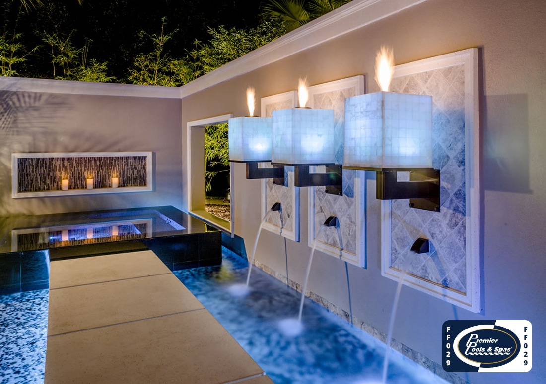 pool features = fire and fountains
