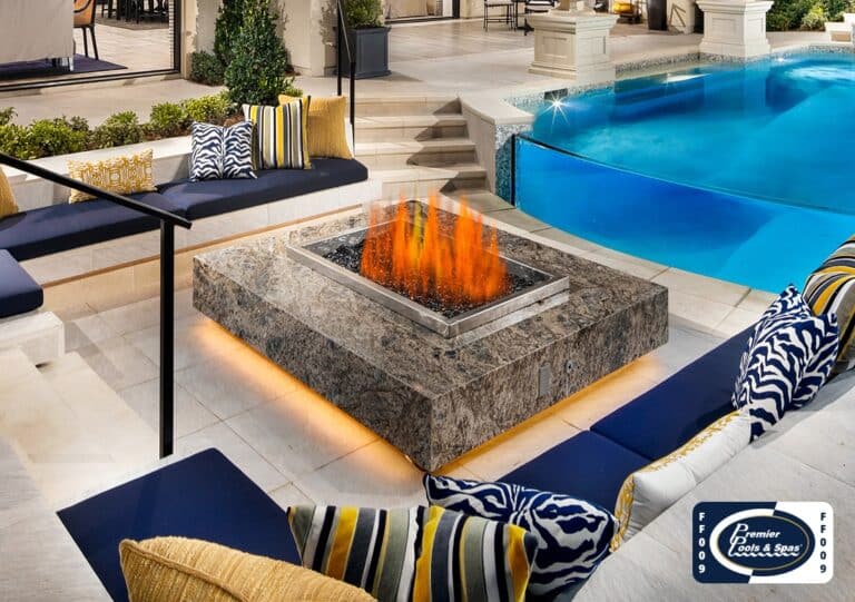 Inground Pool Fire Features By Premier Pools & Spas