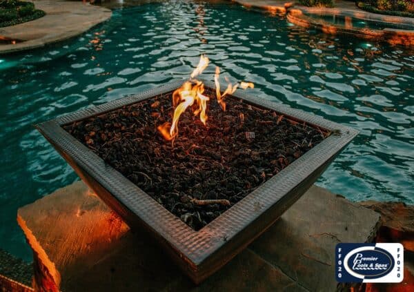 Inground Pool Fire Features By Premier Pools & Spas