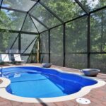 Indoor pool with screened enclosure