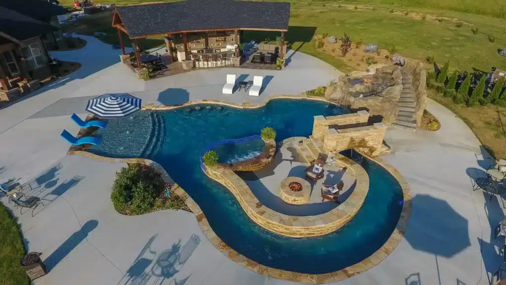 Inground Pool built by Premier Pools & Spas